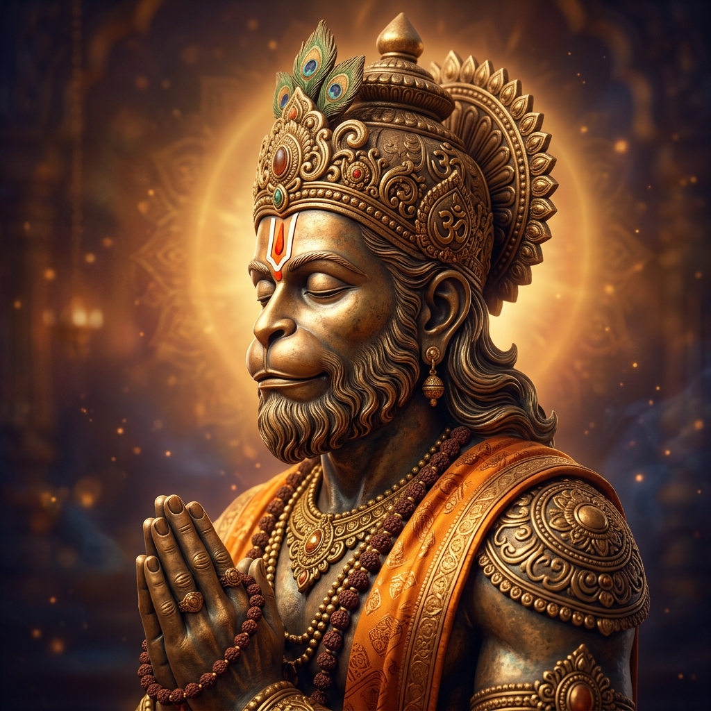 Lord Hanuman devotional profile artwork